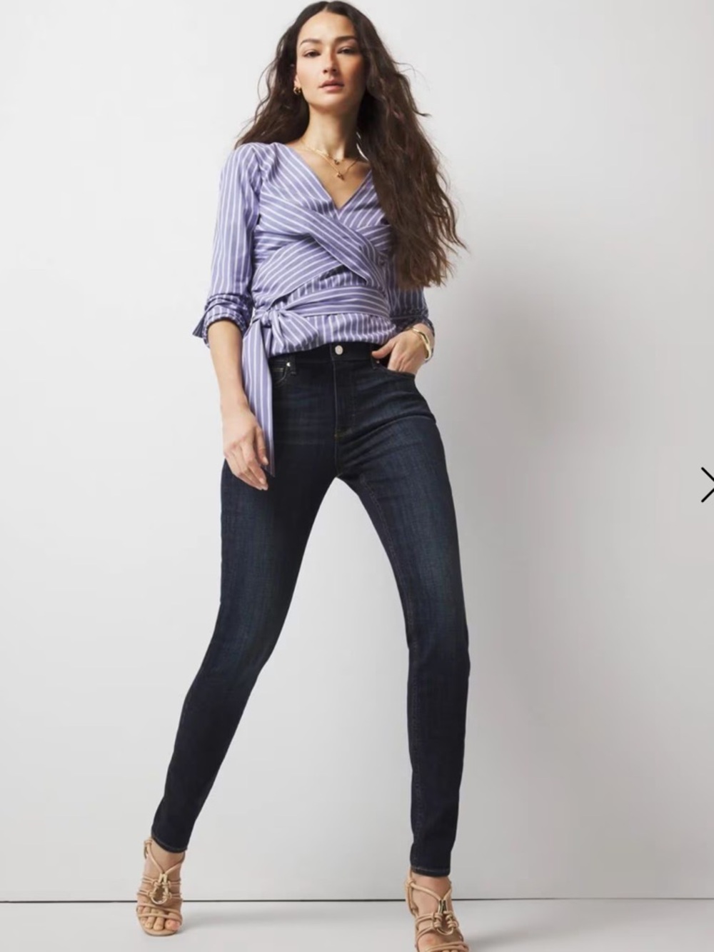 White House Black Market Dark Indigo Skinny Jeans